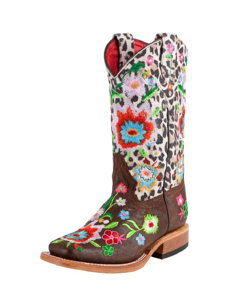 Macie Bean Western Boots Girls Leopard 