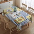 thumbnail image 2 of Pioneer Flower Floral Print Pattern Rectangle Tablecloth 60"x84",Waterproof Polyester Rectangle Table Cloth, Wipeable Spillproof Polyester Tablecloth for Dining, Camping, Indoor and Outdoor, 2 of 5