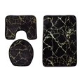 thumbnail image 2 of Juego de alfombras de baño, alfombras absorbentes de agua, felpudo antideslizante, alfombra lavable, Pedestal Negro, 2 of 8