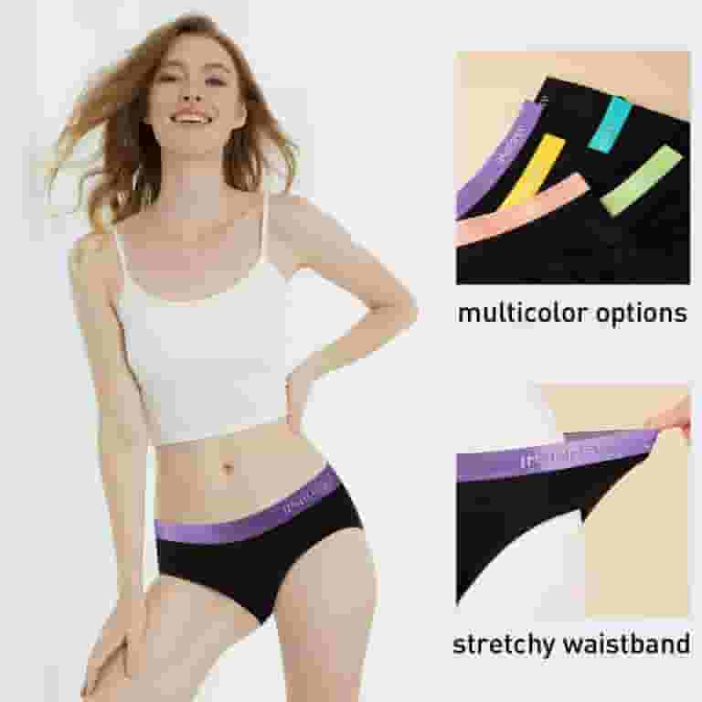 食品・日用品 半額ストア Black Women for Underwear INNERSY Cotton Panties Hipster Clothing