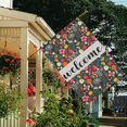 thumbnail image 3 of Spring Summer Multicolored Flower Leaves Garden Flag 28x40 Inch Double Side for Outdoor Courtyard Garden Decor Flowers Welcome Holiday Flag for Outside Decoration, 3 of 6
