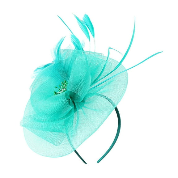 Clearance! Baberdicy Fascinator Women's Organza Church British Bridal Tea Party Green