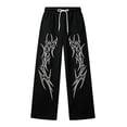 thumbnail image 4 of CONZONE Toddler Boys Baggy Sweatpants Y2K Graphic Joggers for Boys Drawstring Fall Winter Athletic Trousers with Pockets, 4 of 5