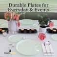 thumbnail image 6 of Impresserve Edge Collection 8" Disposable Plates, Mint Green (20 Pack) Heavy-Duty Plastic Dinnerware for Appetizers, Weddings, Parties, and Catering, 6 of 9