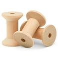 thumbnail image 3 of Hourglass Wooden Spools 2 x 1-3/8 Inch, Pack of 12 Large Wood Spools, Unfinished Birch, Splinter-Free for Crafts by Woodpeckers, 3 of 7
