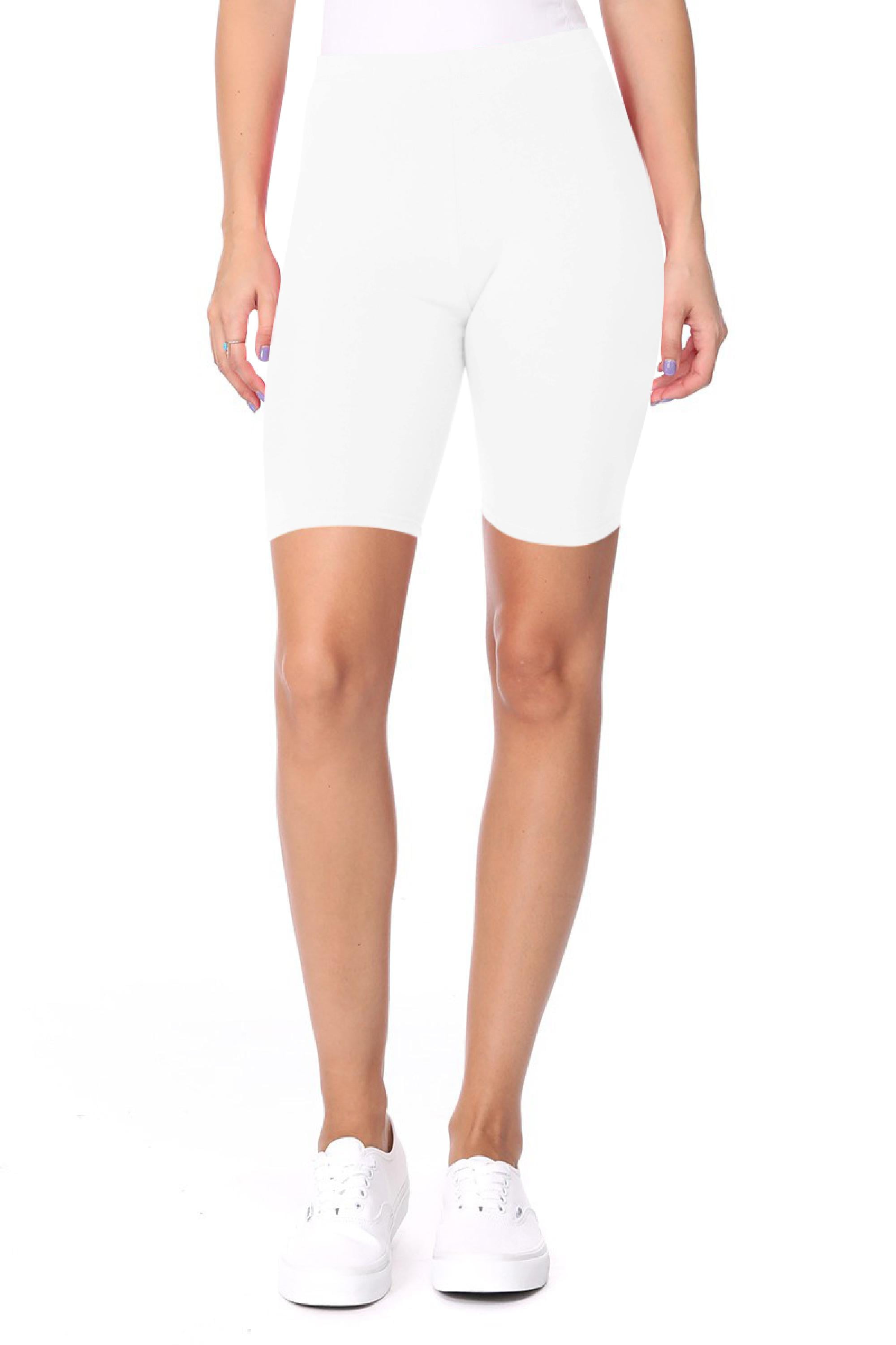 white biker shorts walmart