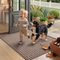 thumbnail image 5 of FRABE Washable Door Mat Indoor Entrance 48"x72", Dirt Trapper Front Door Mats with Absorbent Interior and Non-Slip Rubber Backing, Entryway Doormat, Khaki, 5 of 10