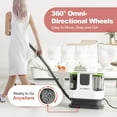 thumbnail image 5 of Aeitto Carpet Cleaner Machine,Portable Upholstery Cleaner with Universal Wheels & Handle,Spot Cleaning Machine for Couch,Car and Pet Messes, Green, 5 of 16