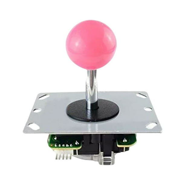 Tholdsy Rocker Arcade Accesorios Máquinas Juegos Función Palanca Consola Kit Joystick Operar Parte Herramientas Zero Delay Ball Top Videojuegos y accesorios Rosa