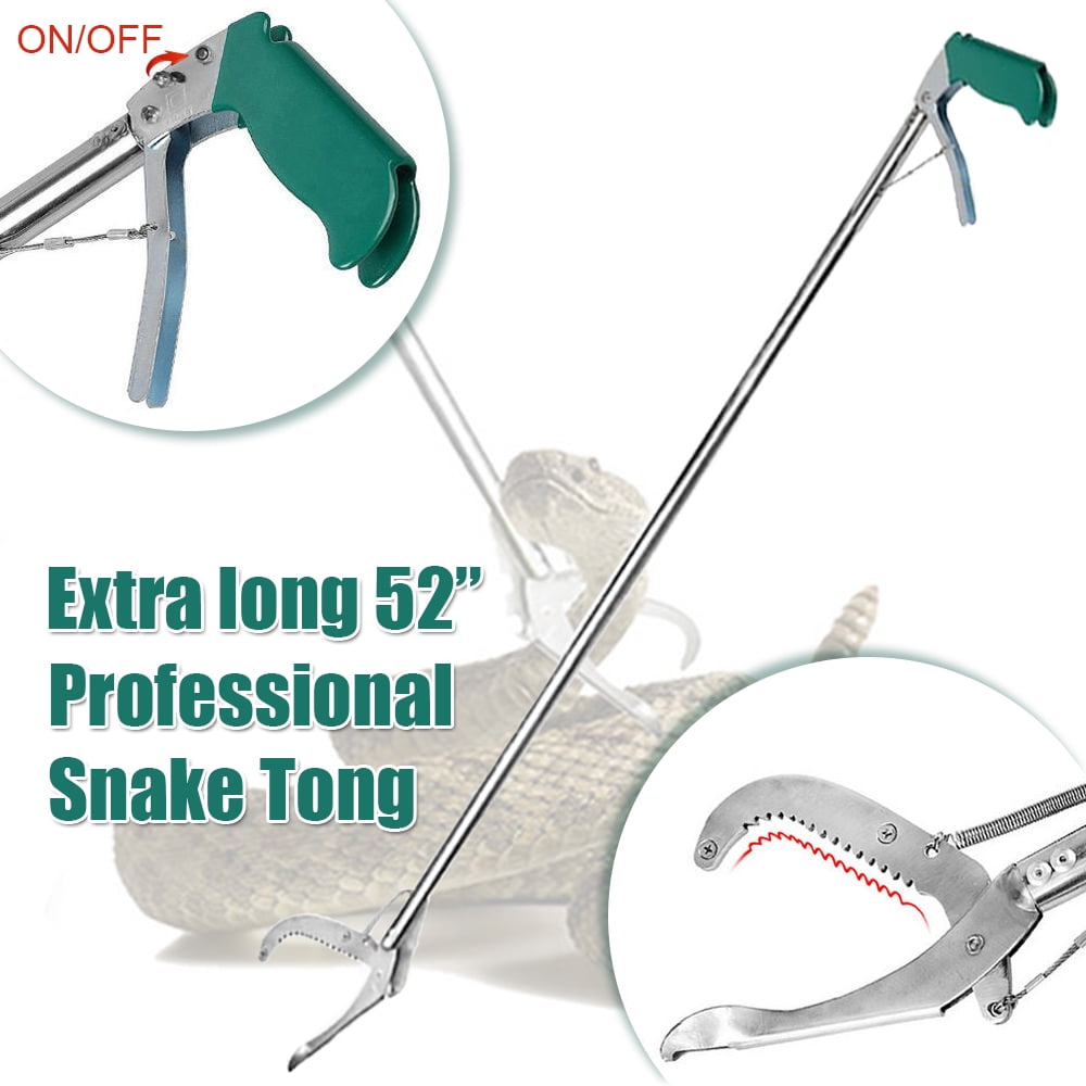 IClover 52" Standard Reptile Snake Tongs Reptile Grabber Rattle Snake
