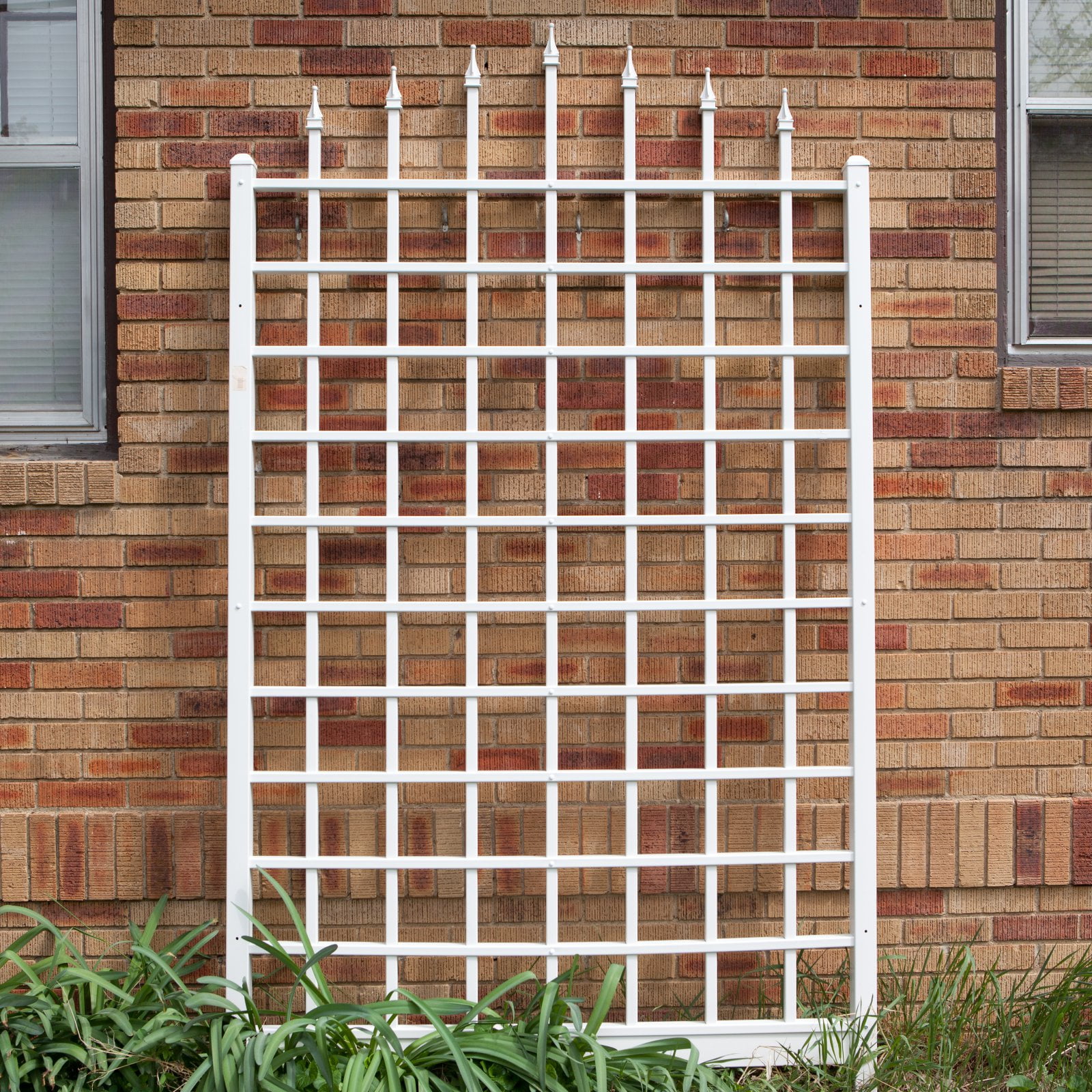 Dura-Trel Winchester Vinyl Garden Trellis, PVC Grid for Climbing Plants, White, 57" x 95"