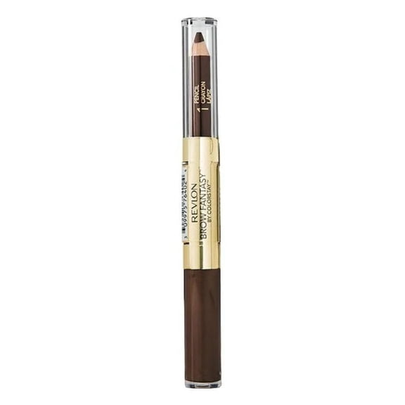 Pack of 2 - Revlon Brow Fantasy Pencil & Gel, Brunette [105] 0.051 Ounce Packaging May Vary