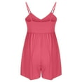 thumbnail image 7 of BLVB Women's Overall Shorts Rompers Sleeveless Spaghetti Strap Baggy Wide Leg Jumpsuits Summer Beach Outfits, 7 of 7