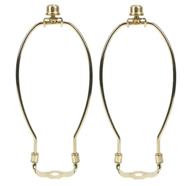 Golden Metal Lampshade Horn Bracket for Home Use Stable Durable and Easy to Install 2 Sets