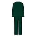 thumbnail image 6 of Women Pajamas Set Button Down Sleepwear Short Sleeve Nightwear with Long Pants Soft Pjs Set with Pockets, 6 of 6