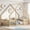 Natural, variant on Sailvan Full Wood House-Shaped Floor Bed with Fence, Guardrails