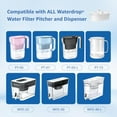 thumbnail image 2 of Remplacement pour Tous les Systèmes de Filtration Waterdrop pour Pichet et Distributeur, Compatible avec Waterdrop WD-PF-01A Plus, Réduit le PFOA/PFOS, Chlore, Dure jusqu'à 3 Mois Ou 200 Gallons (Lot de 1), 2 of 8