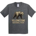 thumbnail image 3 of Inktastic Yellowstone National Park Bear Illustration Youth T-Shirt, 3 of 5