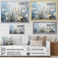 thumbnail image 4 of Designart "Simple Elegance In Blue And Gold III" Snowdrops Floater Framed Canvas Art Print, 4 of 5