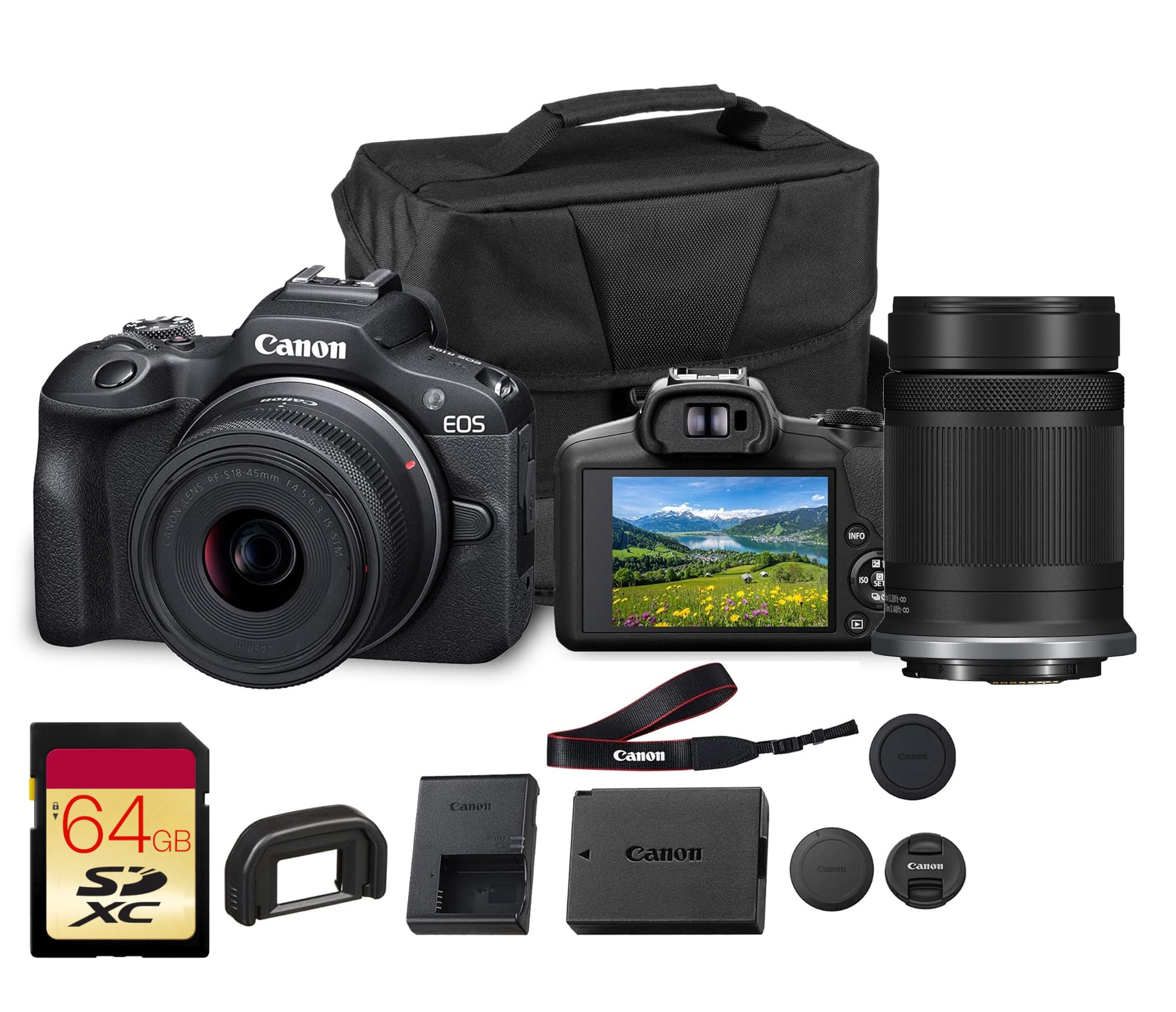 Canon EOS 2000D レンズ2本セット Canon DSLR EOS 2000D / Rebel T7 with EF-S 18-55mm IS II Lens Kit