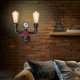thumbnail image 3 of Apliques de pared industriales Steampunk, diseño único para una compatibilidad versátil en la decoración de su hogar (color cobre), 3 of 5