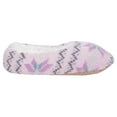 thumbnail image 3 of Lilac Purple Nordic Snow Womens Plush Lined Cozy Non Slip Indoor Soft Slippers - Medium, 3 of 3