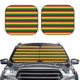 thumbnail image 2 of Cauagu Music Colors 1 Cauagu {designName} Print Foldable Car Windshield Sun Shade | Front Windshield Shade for Sun | Fits Small Sedans, Mini SUVs, Hatchbacks-Large, 2 of 6