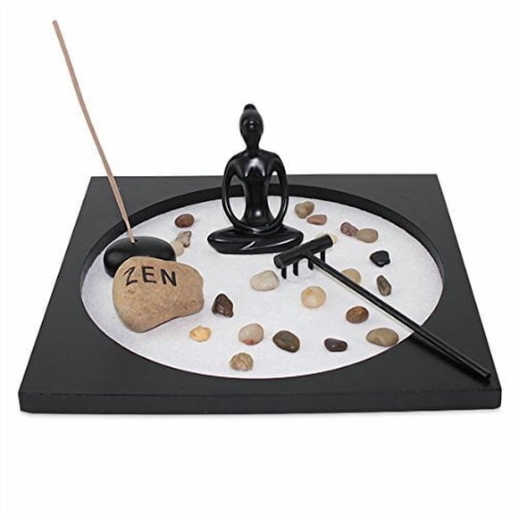 Yoga Girl Meditating Figurine Tabletop Sand Rock Incense Burner Gift & Home Decor (G16298) Taiji Buddha Zen Garden Series Thai ~ We Pay Your Sales Tax
