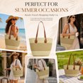 thumbnail image 7 of DAKIMOE Straw Beach Bag For Women Summer Boho Tote Bag Handbags Large Shoulder Purses Woven for Vacation, 7 of 7