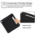 thumbnail image 5 of Kids Case for Apple iPad 10.2 Inch 2021/2020/2019, iPad 9th/8th/7th Generation Case with Rotating Handle/ Stand Lightweight Soft EVA Shockproof Rugged for iPad 10.2 Inch Tablet, Black, 5 of 7