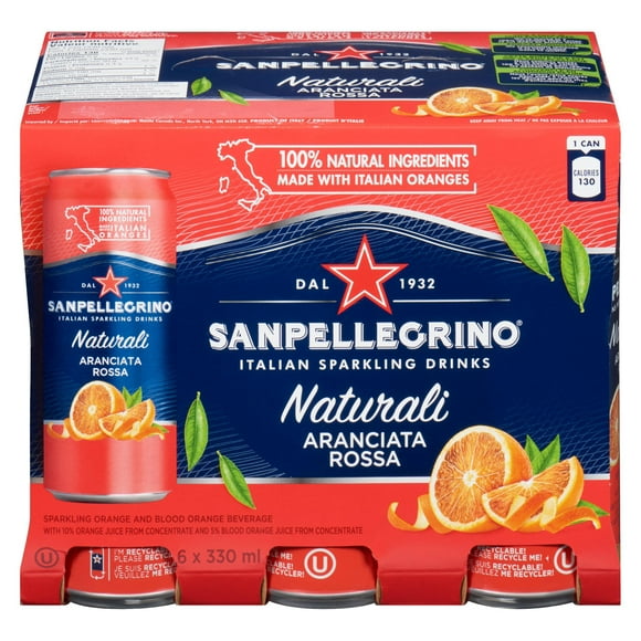 San Pellegrino Naturali Arancia Rossa 6 x 330mL 6 x 330mL