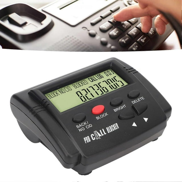 Call Blocker 4000 Groups Large Capacity Prevent Harassment Caller ID Box with LCD Screen, for home or office.