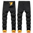 thumbnail image 1 of Pantalones vaqueros de invierno for hombre con forro polar, elásticos y térmicos, de corte regular for clima frío., 1 of 7