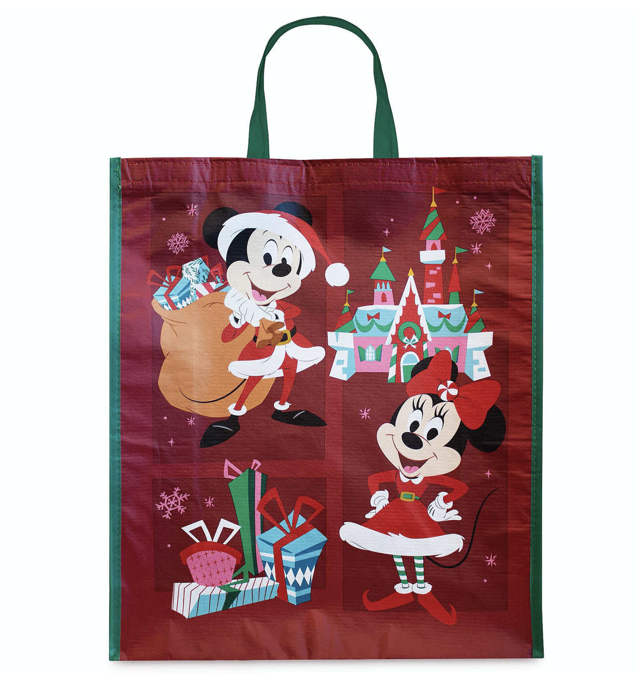 Disney Store Mickey and Minnie Christmas Holiday Reusable