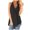 Black, variant on KTMKH Womens Tops V Neck Sleeveless Solid Chiffon Casual Loose Tank Top Flowy Summer Top Blouse