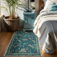 thumbnail image 4 of Moynesa 3'x5' Insect Washable Rug, Small Area Rug for Living Room Bedroom, Non Slip Soft Bug Accent Throw Carpet for Entryway Kitchen Nursery Office, Green, 4 of 10