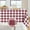 Burgundy and White, variant on Christmas Checkered Tartan Square Tablecloth - Red Buffalo Plaid Xmas Table Cloths, Stain Resistant Washable Table Cover for Dining/Parties/Holiday Decor, 54 x 54 Inch