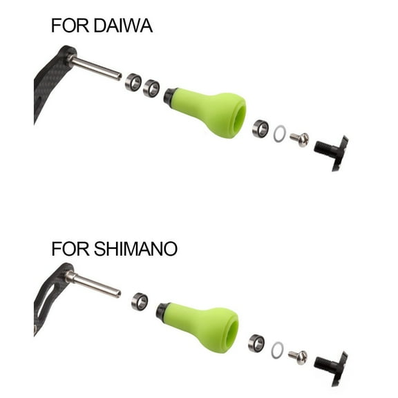 Fishing Reel Knob FOR DAIWA FOR S Brand Handle Grip Non-Slip Modified DIY Fishing Reel Repair Parts Tackle Accessories Red