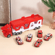 thumbnail image 3 of Juguete Niños Camion De Bomberos Con Pista Catapultante 6pz rojo blanco, 3 of 5