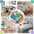 thumbnail image 4 of Colorful Rainbow Tie Dye Spiral Pattern Square Tablecloth,Waterproof Square Table Cover,Wipeable Spillproof Washable Table Cover for Home Kitchen Party Decor 42"X42"(107x107cm), 4 of 6