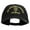 Black, variant on U.S. Army 1st Infantry Division Embroidered Washed Solid Pigment Dyed Cotton Twill Brass Buckle Cap - Olive OSFM