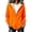 Orange(Ladies Hoodies ), variant on Women's Fleece Lined Zip Up Hoodie Sherpa Warm Drawstring Pocket Winter Jacket