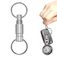 thumbnail image 1 of Llaveros Doble División Llavero Coche Herramienta EDC Aleación Aluminio para Hombres Y Mujeres, 1 of 9