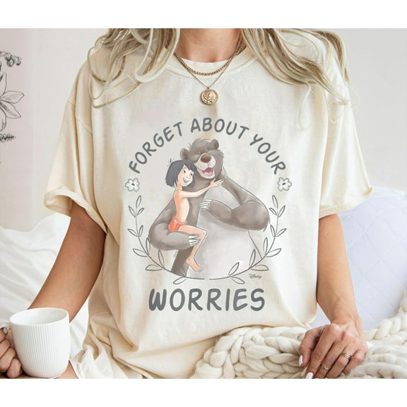 Forget About Your Worries Jungle Book T-Shirt, Mowgli and Baloo Tee, Disney Family Vacation, Disneyland Trip