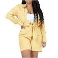 thumbnail image 2 of Tidyack , Chemise Décontractée d'Été Respectueuse du Budget, Haut à Col Rabattu Deux Pièces, Design à Poche Patch, Ajustement Slim à Manches Longues, pour Femmes Bureau Voyage, Mélange de Coton Respirant, Tenue Légère et Élégante, 2 of 8