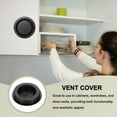 thumbnail image 4 of Uxcell Round Vent Cover, Plastic Soffit Air Vent Floor Air Vents Ventilation Hole for Home Ceiling Wall Duct Cabinet Closet Black, 4 of 7