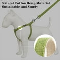 thumbnail image 3 of Plutus Pet Cotton Hemp Step In Dog Harness, Sustainable, Lightweight and Escape-Proof, Easy Walk Dog Harness for Puppy Small Medium and Large Dogs, Green, L, 3 of 7