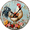 AMIDgg-8, variant on Eveokoki Rooster Floral Round DIY Wall Clock Silent Non Ticking Bathroom Clocks 12 Inch Battery Operated Clock for Kitchen Living Room Bedroom Home Decor