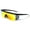 Orange, variant on Men USA Patriotic Sport Wrap Around Sunglasses One Piece Lens Robot UV400 Sport Mirror Volleyball