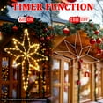 thumbnail image 4 of Quntis Christmas Bethlehem Star Window Lights, 23 Inch 118 LEDs Christmas Window Lights Decoration with 8 Flash Modes Timer Memory, Christmas Large Star Lights for Xmas Tree Outdoor Indoor Warm White, 4 of 9